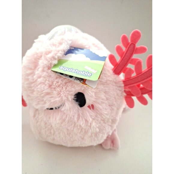 11" Squishable Axolotl Pink Plush - Picture 3 of 11